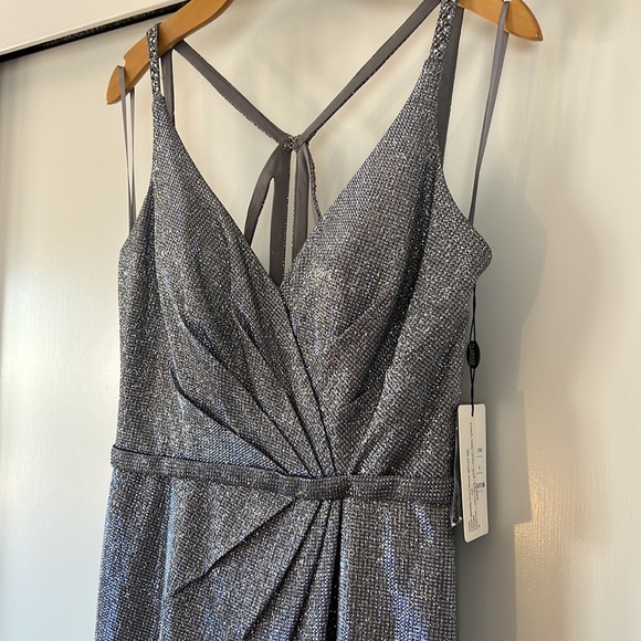 NWT Clarisse Platinum Sparkle Dress - Picture 9 of 17